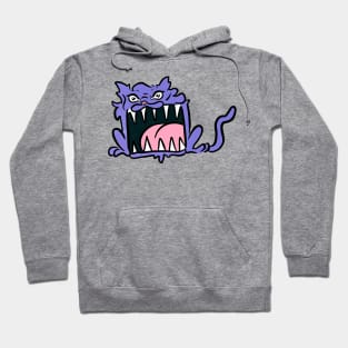 Big mouth purple baby kitty Hoodie